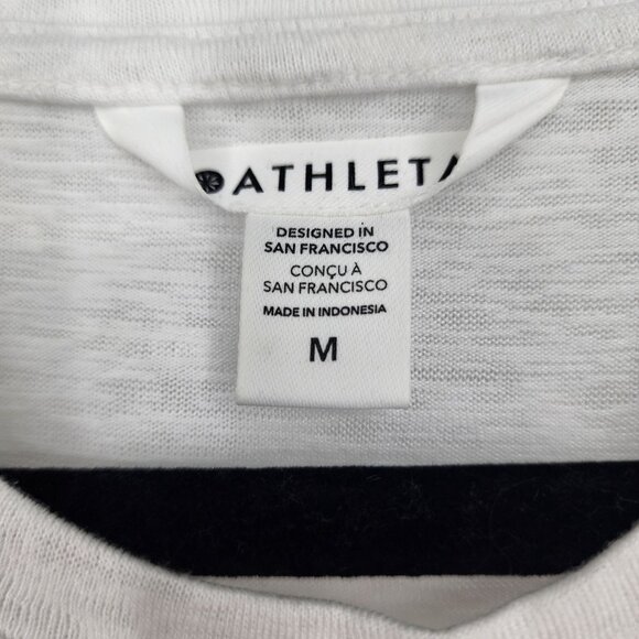 Athleta White Sleeveless Tank Top M TENCEL Modal & Polyester Blend - Picture 2 of 4